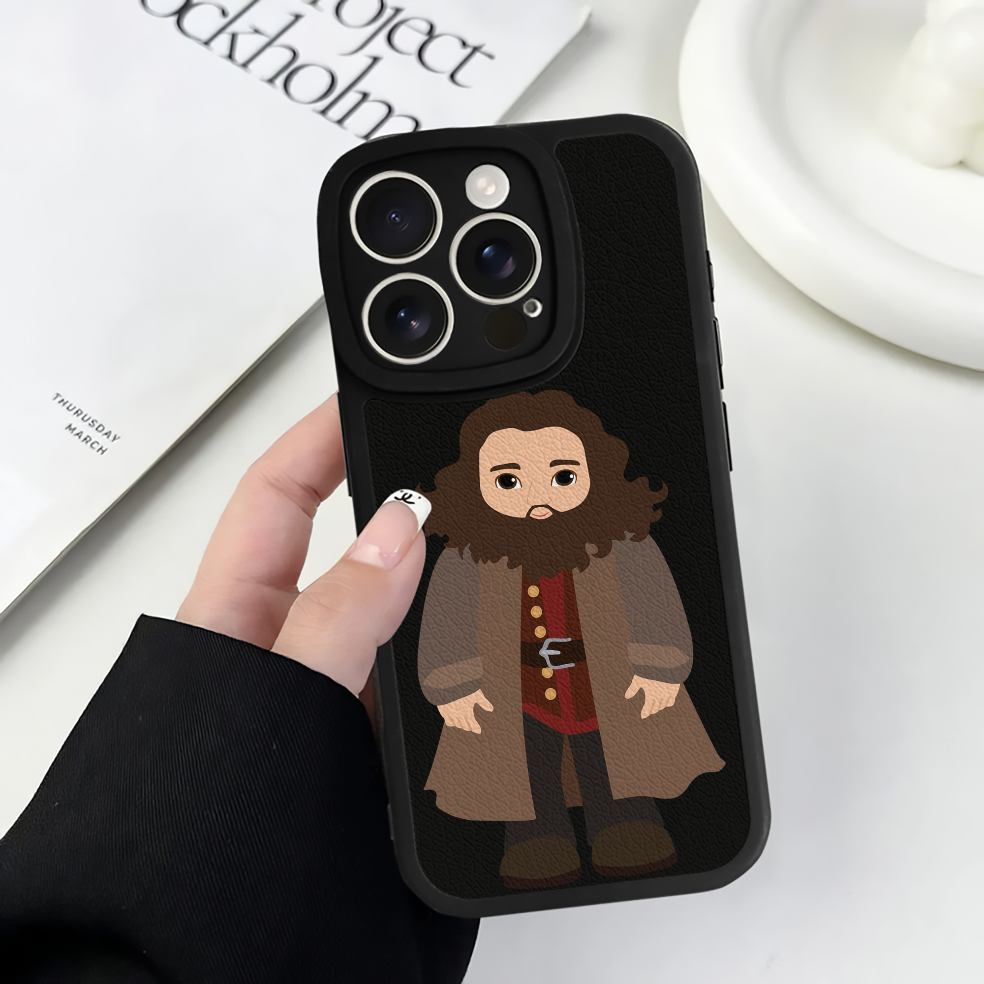 （画像用） Harry Potter ハリー・ポッターシリーズ 【iPhone 16シリーズ対応】シリコンスマホケース（レザー調） 材質：シリコン